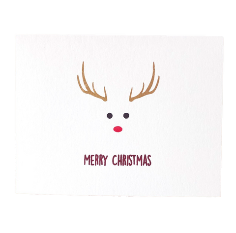 Merry Christmas Reindeer Card / Pack