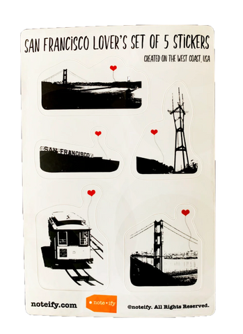 San Francisco Lover's Sticker Set