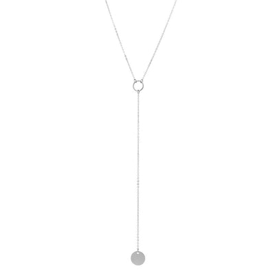 Drop Disc Necklace