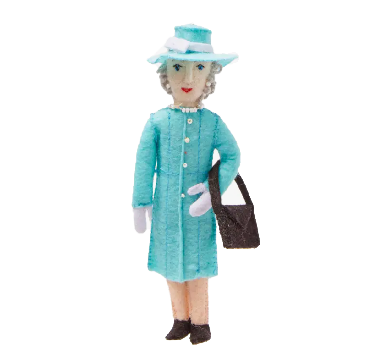 Queen Elizabeth ornament - Blue dress