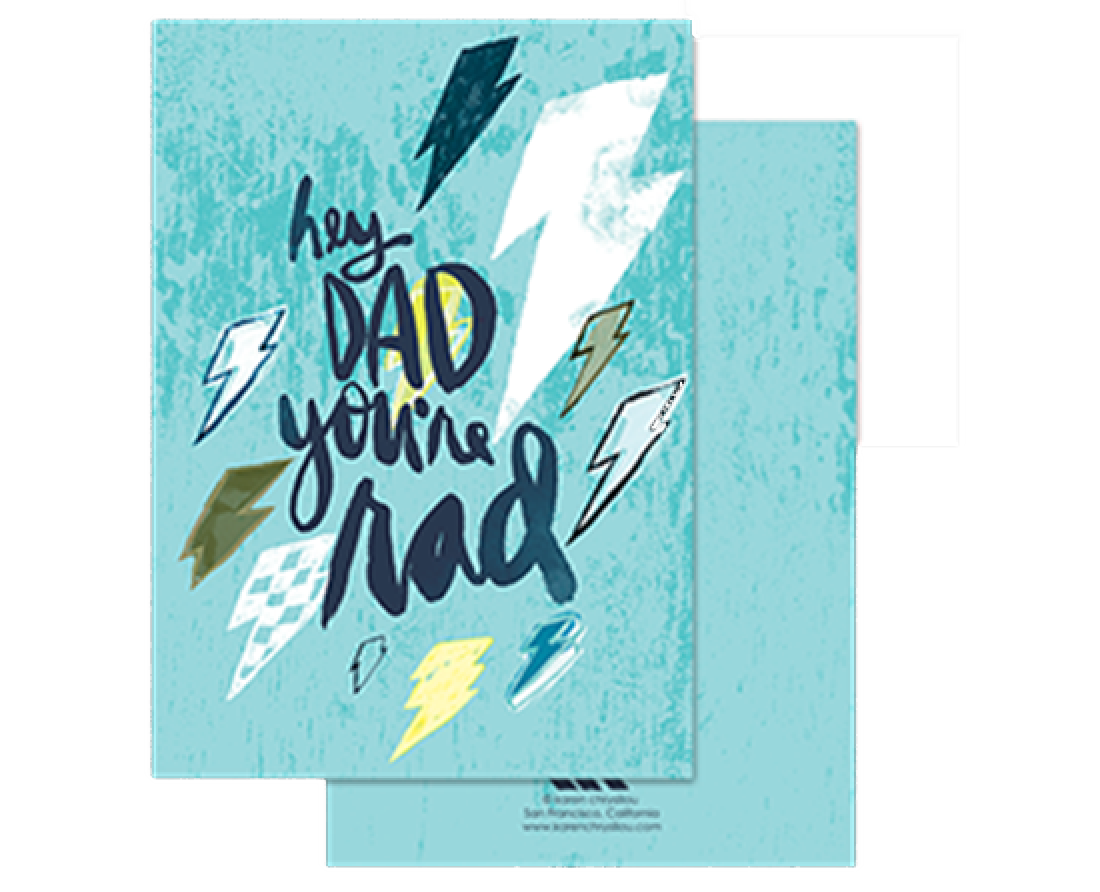 Rad Dad Greeting Card