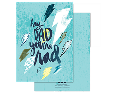 Rad Dad Greeting Card