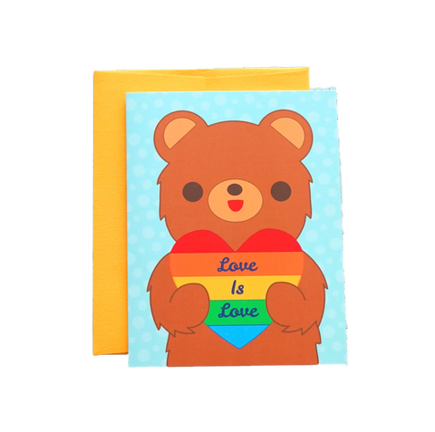 Rainbow Bear Card