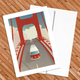 VW Buses in San Francisco art prints