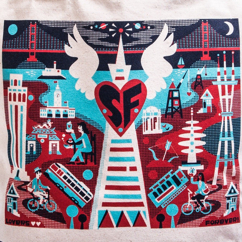 SF Lovers Forever Tote Bag