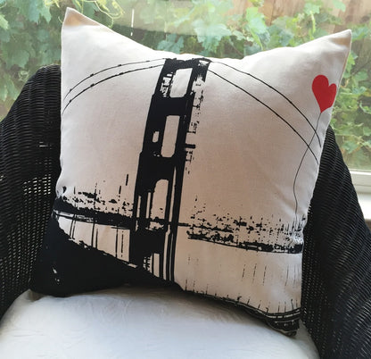 SF Lover's GGB Square Pillow