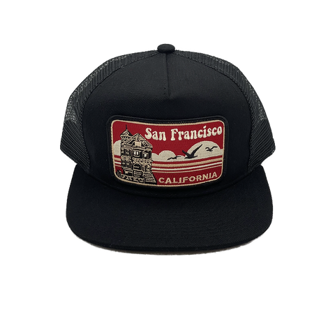 San Francisco Red Victorian Pocket Hat