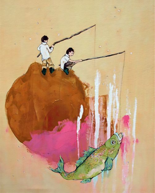 The Fishing Pond Art Print