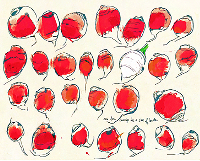 Sea of Beets Art Print