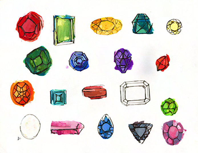 Gemstones Art Print