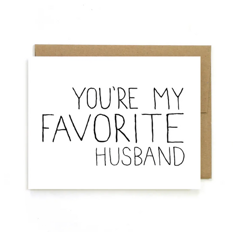 Favorite Husband Greeting Card