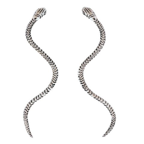 Snake stud earrings