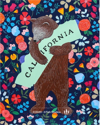 I Love You California Midnight Print
