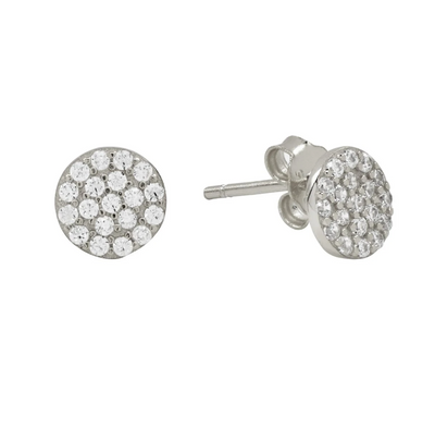 Circle Pave Studs