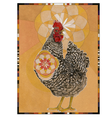 Speckled Chicken Art print