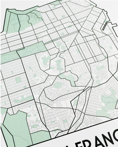 San Francisco Street Map Print