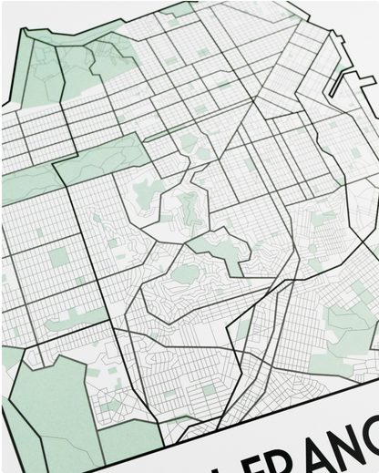 San Francisco Street Map Print
