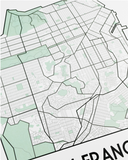 San Francisco Street Map Print
