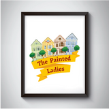 The Painted Ladies Art Print