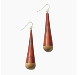 Wood Cone earrings