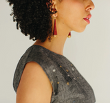 Wood Cone earrings