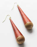 Wood Cone earrings