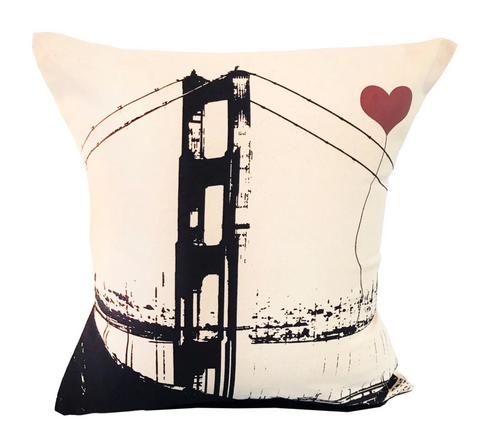SF Lover's GGB Square Pillow