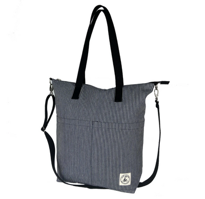 Aria Reversible Messenger Bag Hickory Stripe