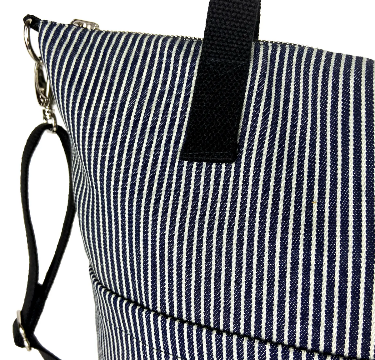 Aria Reversible Messenger Bag Hickory Stripe