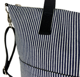 Reversible Messenger Bag - Hickory Stripe