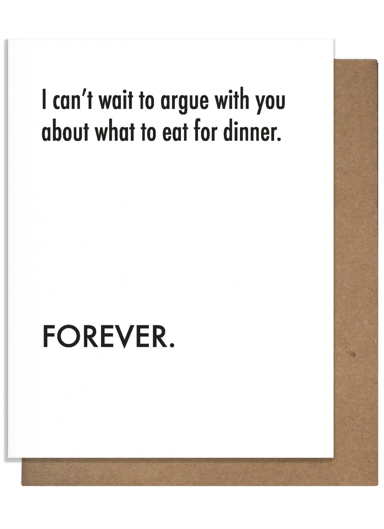 Argue Dinner Greeting Card
