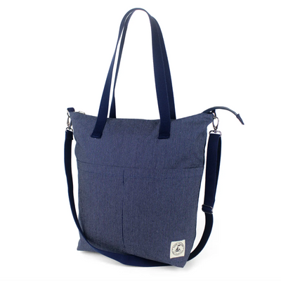 Aria Reversible Messenger Bag Denim Stitch/Navy