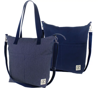 Aria Reversible Messenger Bag Denim Stitch/Navy