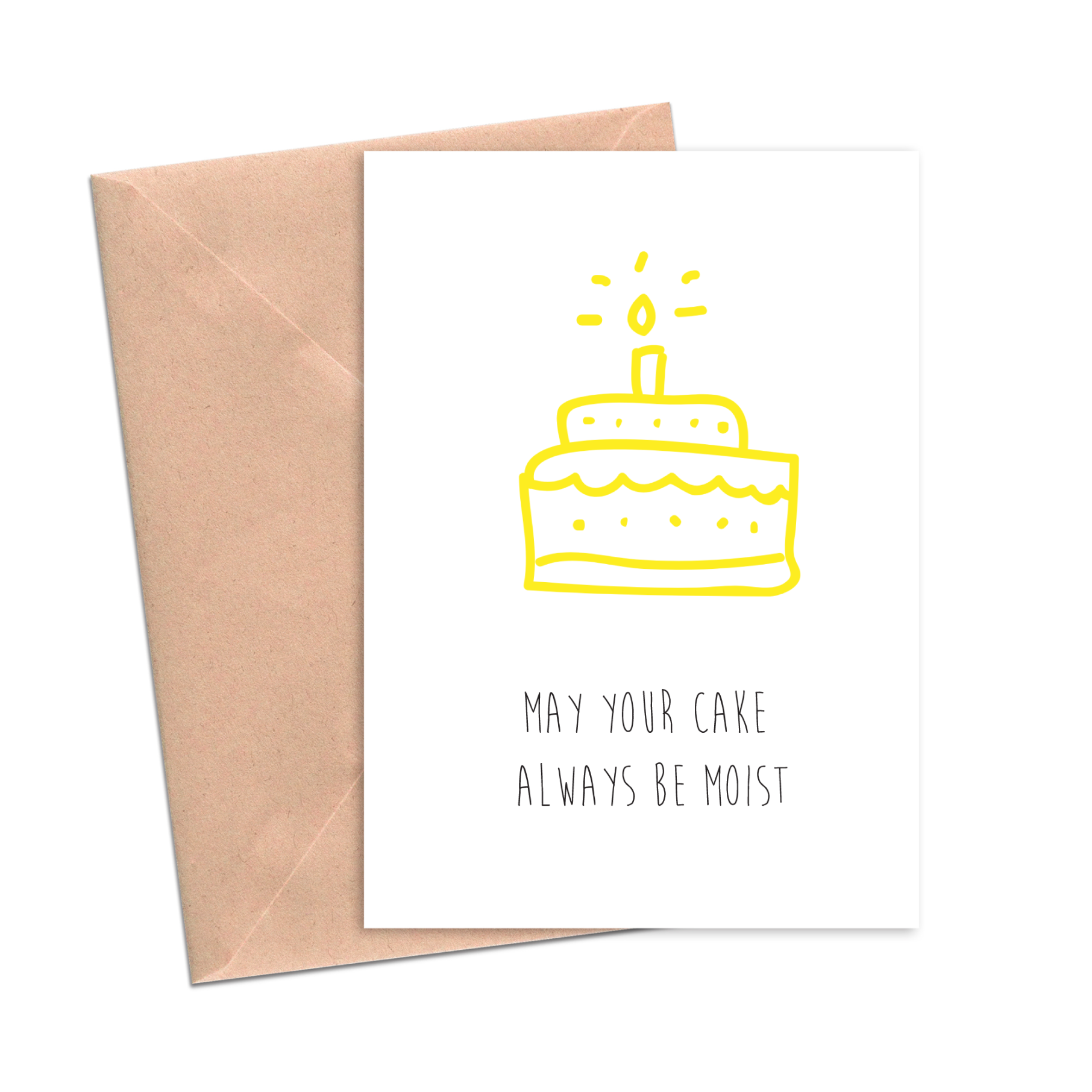 Moist Cake greeting card
