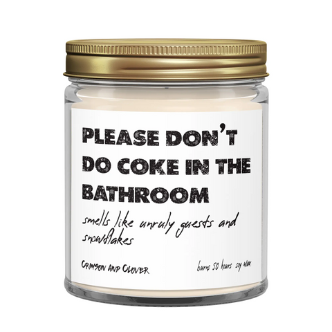 Coke Bathroom candle