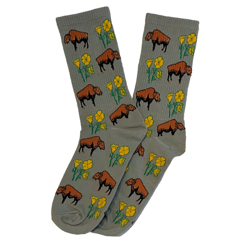 Buffalo Poppy socks