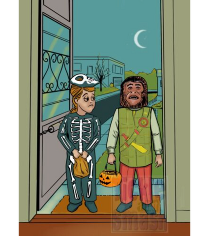 Trick or Treat greeting card