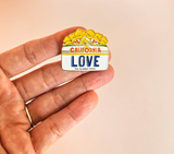 CA License Enamel Pin