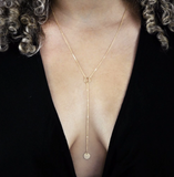 Drop Disc Necklace