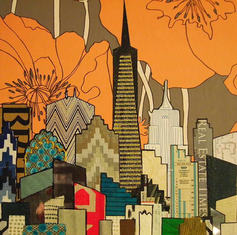 Song of the City Wood Mounted Print