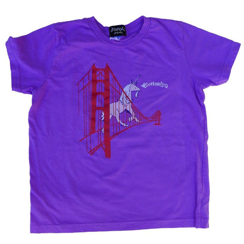 Unicorn on the Golden Gate Bridge Kid's T-Shirt