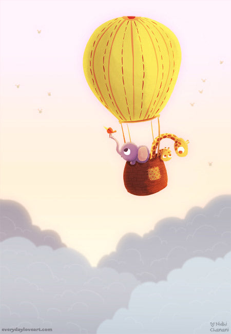 Up and Away art print