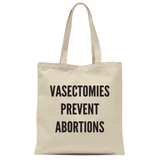 Vasectomy tote bag