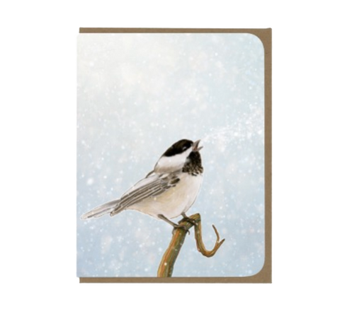 Winter Chickadee Card