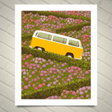 VW Buses in San Francisco art prints