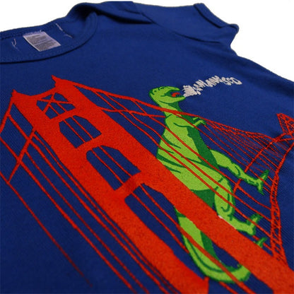 Dinosaur on Golden Gate Bridge Onesie