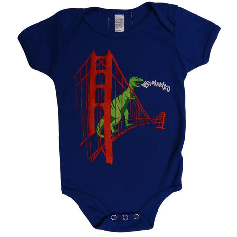 Dinosaur on Golden Gate Bridge Onesie