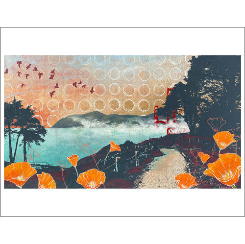 Golden Bayside art print