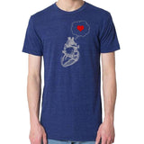 Thinking of Hearts Men's T-Shirt
