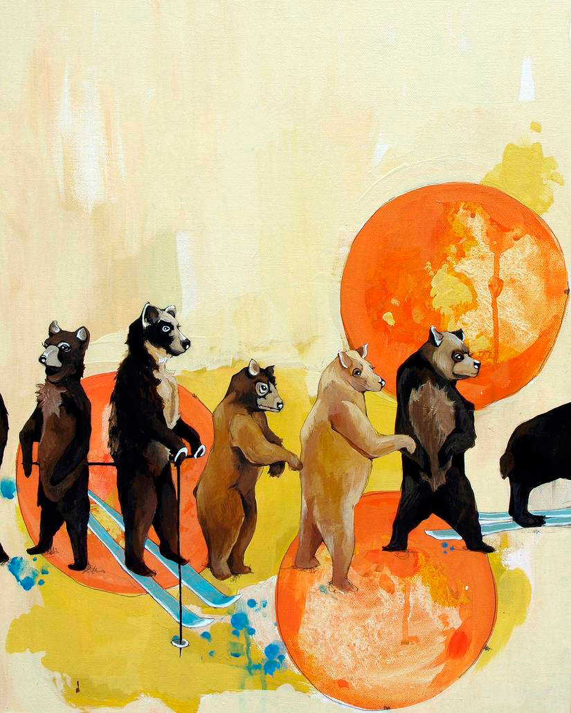 Bear Outing Art Print